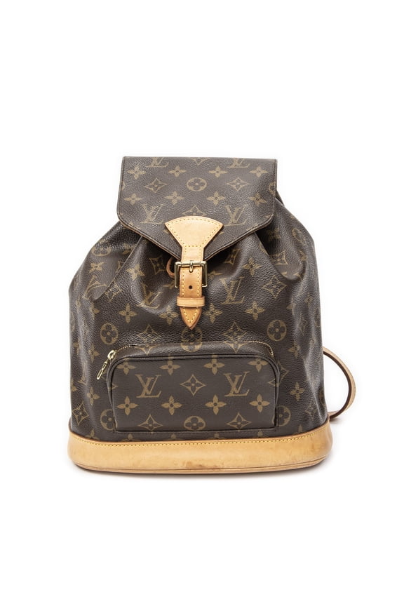 Pre-Owned Louis Vuitton Brown Montsouris MM Backpack Monogram Canvas