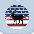 thumbnail image 4 of Inktastic Deer Bow Hunting USA Flag Boys or Girls Baby Bib, 4 of 4