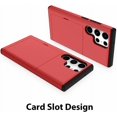 thumbnail image 2 of Galaxy S23 Ultra 5G Case with Card Holder,Galaxy S23 Ultra Wallet Case Anti-Scratch Dual Layer Hidden Pocket Case Shockproof Cover Compatible with Samsung S23 Ultra 5G-Red, 2 of 12