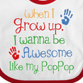 thumbnail image 4 of Inktastic Loved by Pop Pop Boys or Girls Baby Bib, 4 of 4