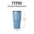 thumbnail image 2 of RTIC 30 oz Ceramic Lined Insulated Essential Tumbler, Leak-Resistant Lid, Denim, 2 of 7