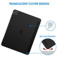 thumbnail image 4 of JETech Case for iPad Pro 12.9 Inch (3rd/4th Generation, 2018/2020 Model), Support Pencil Charging, Slim Stand Hard Back Shell Smart Cover Auto Sleep/Wake (Black), 4 of 7
