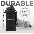 thumbnail image 4 of Botella de Agua de Acero Inoxidable de 43 Oz Hydrate Libre de Bpa para Gimnasio, 4 of 5