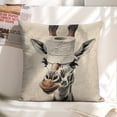 thumbnail image 6 of Toilet paper giraffe Linen toss pillowcase decoration pillowcase gifting preferred 20x20 inch cushion cover sofa pillowcase sofa bedroom living room car, 6 of 8