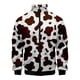 thumbnail image 5 of Abrigos de moda 2024, chaqueta con cremallera informal con estampado 3D de manchas de vaca en blanco y negro para hombres y niños, sudaderas deportivas, ropa de mujer, 5 of 5