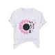 thumbnail image 1 of Blusas de Manga Corta para las Mujeres Divertida Impresión Cuello Redondo Camiseta Vintage, Blusas de Primavera para las Mujeres, 1 of 4