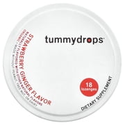 Tummydrops Organic Drops, Strawberry Ginger , 18 Lozenges