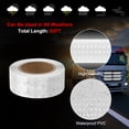 thumbnail image 3 of Uxcell Reflective Tape, Adhesive Trailer Reflector Tape Warning Safety Sticker High Visibility Night Reflector White 1 Inch x 82 Feet, 3 of 6