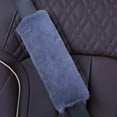 thumbnail image 4 of iaksohdu 1 Pair Seat Belt Cover Comfortable Soft Fluffy Universal Car Seat Belt Pad Cushion Vehicle Supplies, 4 of 8