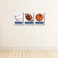 thumbnail image 3 of Big Dot of Happiness Go, Fight, Win - Sports - Kids Bathroom Rules Wall Art - 7.5 x 10 inches - Set of 3 Signs - Wash, Brush, Flush, 3 of 8
