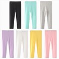 thumbnail image 4 of Gibobby Toddler Kids Girls Leggings Fall Winter Warm Fleece Lined Leggings Thick Thermal Pants Footless Tights Skinny Leggings Girls Stretch Tights(4 Years,Light Gray), 4 of 5