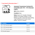 thumbnail image 2 of Automatic Transmission Overhaul Kit - Compatible with 1973 - 1974 Chevy Laguna, 2 of 2