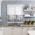 thumbnail image 6 of Half Window Curtains 24 Inches Long, Tree Birds Window Treatment Curtain Drapes, Spring Forest Oil Painting Modern Animal Short Curtains Tiers for Kitchen Over Sink, 27.5"x24", 2 Panels, 6 of 7