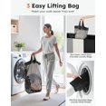 thumbnail image 4 of Cesto de ropa SOLEDI de 3 secciones con tapa, 180 L, con bolsa de 3 piezas, 4 of 8