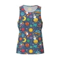 thumbnail image 4 of Gaeub Cartoon Space Men's Athletic Tank Top, Workout Sleeveless Shirts, Running Tank Tops for Gym, Running, Training - X-Large, 4 of 9