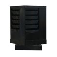 thumbnail image 1 of Durham 409-08 Steel 20 Contour Pocket Rotary Literature Rack, Black, 1 of 3