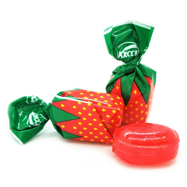 Sweetgourmet Arcor Strawberry Buds Bon Bon Filled Hard Candy 2 Pounds Walmart Com