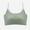 Green, variant on KIHOUT Womens Sport Bra Plus Size Fitness Bra With Chest Pad Sports Bra Women's Solid Color Small Suspender Nude Yoga
