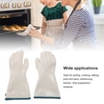 thumbnail image 4 of Silicone Heat Resistant Long BBQ Kitchen Gloves for Baking Cooking, 4 of 7