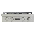 thumbnail image 5 of 30 in. Natural Gas Range Top Sealed Burners Stainless Steel Classic Silver Knobs, 5 of 9