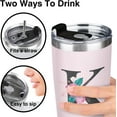 thumbnail image 6 of Initial Monogrammed Gifts for Women, 20 Oz Insulated Tumbler With Lid, Stainless Steel Vacuum Pink Cup, Personalized Christmas, Wedding, Birthday Gifts for Her Friends Mom Sister, 6 of 6