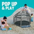 thumbnail image 6 of POP 'N GO Baby Playpen - Indoor & Outdoor Playpen for Babies and Toddlers - Baby Beach Tent, Foldable, Portable W/Canopy & Travel Bag - Pop Up Pack and Play Yard, 6 of 9
