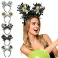 thumbnail image 2 of Selrti 2026 New Year Headband with "Happy New Year" Letters Glitter Tinsel Hairband with Wine Glass Hat Party Headwear for Countdown Celebration, 2 of 8