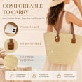 thumbnail image 4 of DAKIMOE Straw Beach Bag For Women Summer Boho Tote Bag Handbags Large Shoulder Purses Woven for Vacation, 4 of 7