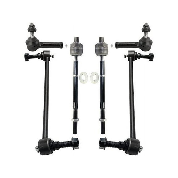 Front Tie Rod and Sway Bar Link Kit - Compatible with 2011 - 2018 Ford Explorer 2012 2013 2014 2015 2016 2017