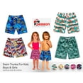 thumbnail image 2 of Funny Summer Swim Trunks for Kids, Quick Dry Swim Shorts for Boys and Girls, Bathing Suits, Swimwear, Swim Shorts with Various Colors & Designs, Quick Dry Nylon Shorts, Lovely Bunny, 9-10T, 2 of 7