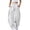 White, variant on FUNUONY Womens Wide Leg Barrel Pants Elastic High Waisted Trousers Loose Casual Palazzo Pants with Pockets Cropped Relax Fit Trouser Ankle Pants Sports Pants Curved Wide Leg Pants Sweatpants Beige L