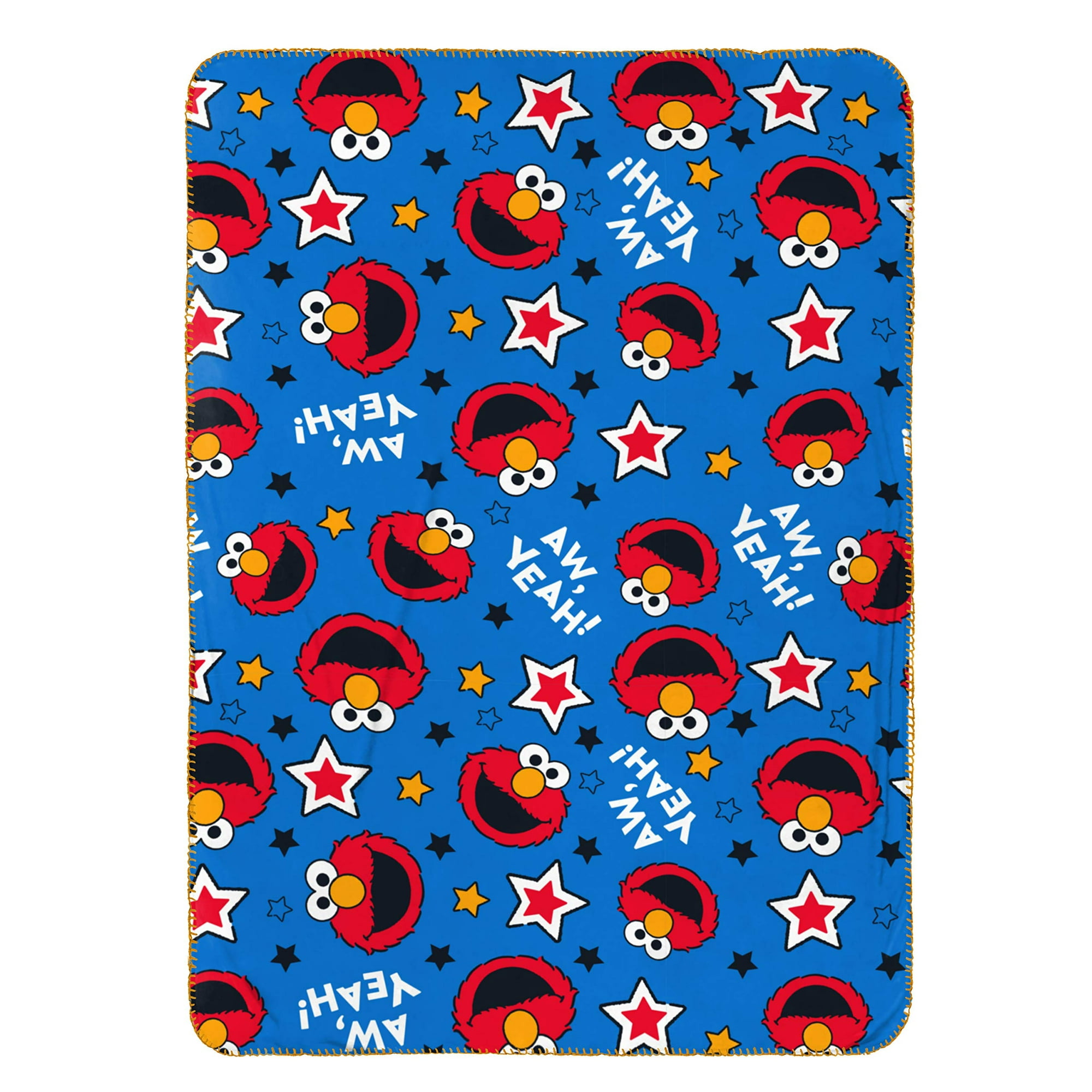 Jay Franco Sesame Street Elmo Plush Pillow and 40 Inch x 50 Inch Throw Blanket Kids Super Soft 2 Piece Nogginz Set Official Sesame Street