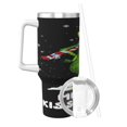thumbnail image 2 of Regalos personalizados Grin-Ch para vasos de 40 oz con asa y pajita - Taza de café de viaje de acero inoxidable con tapa - Regalos ideales para mujeres, niñas y niños en cumpleaños y Navidad, 2 of 8