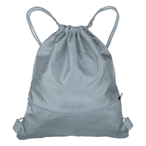 Uxcell Drawstring Backpack Bag 16.5" x 19.3" Oxford Cloth Bulk Cinch Sack, Gray