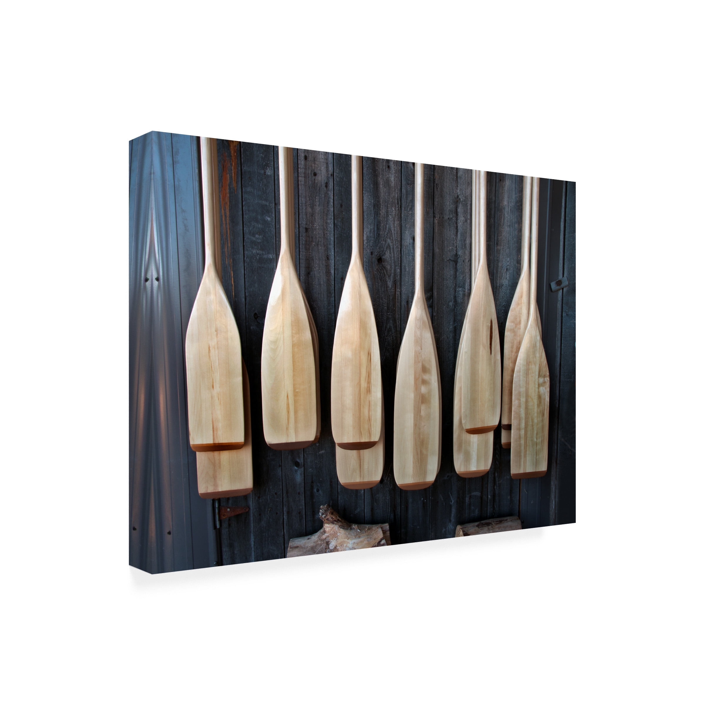 Clive Branson 'Canoe Paddles' Canvas Art