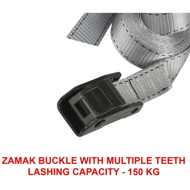 MasterLock 3112E Lashing Strap with Zamac Plastic Buckle 5m 150kg 