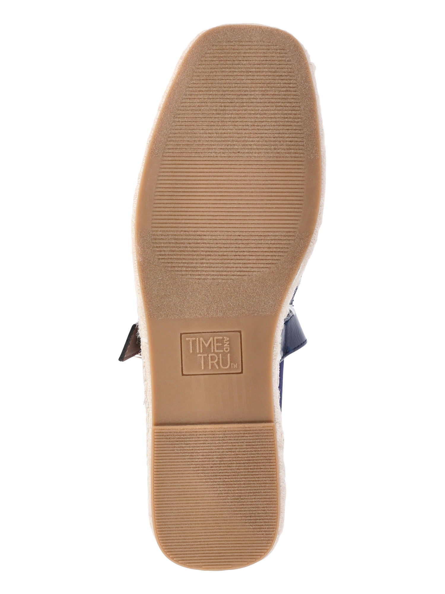 Time and Tru Women's Espadrille Mary Jane Flats