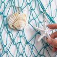 thumbnail image 6 of SLYNSHome Nautical Woven Fishing Net Wall Decor With Beach Mini Ornaments,Sky Blue Coastal Photo Display Mesh, Ocean Style Hanging Net For Indoor Wall Home Decor, 6 of 6