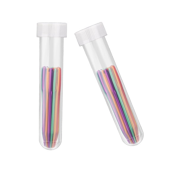 58Pcs Large Eye Curved Needle Aluminum Tapestry Needle for Embroidery Knitting Weaving, Big Eye Bent Tip Needle