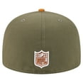 thumbnail image 4 of Men's New Era  Olive/Brown San Francisco 49ers Color Pack A-Frame 59FIFTY Fitted Hat, 4 of 5