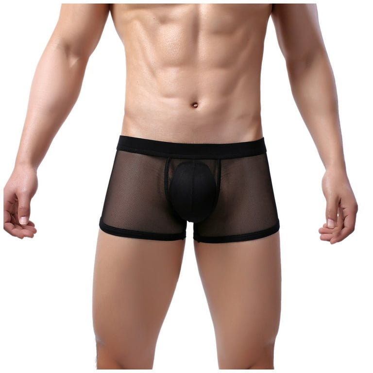 XHJUN Mens Performance Underwear 1 Pack Comfortable Boxer With Transparent Stretch Brief Soft Briefs - Walmart.com