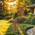 thumbnail image 4 of Uforic 2 Pack Metal Garden Trellises, 87x20in Black Rustproof Trellis for Climbing Plants,Vegetables,Flowers,Large Decorative Outdoor Trellis Fencing, 4 of 8