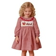 thumbnail image 3 of FYDUU Baby Girl Tutu Dress Christmas Autumn Long Sleeve Plaid Print Dress For Little Girls Cute Holiday Party Gown With Soft Comfortable Fit 12-18 Months, 3 of 7