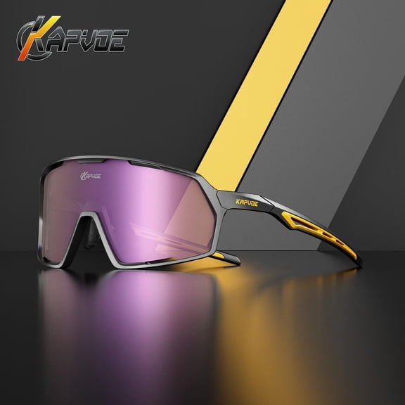 KAPVOE Cycling Glasses Fashion Frame MTB Outdoor Sport Running Bike For Men Women Hiking Travel Eyeglasses Mountain Sand Control Fishing Waterproof Camping Riding Windproof Eyewear