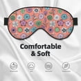 thumbnail image 3 of Xecao Color Flowers for Soft Fluffy Sleeping Blindfold, Nap eye cover tailored for the utmost comfort for girls, women, kids, and adults., 3 of 7