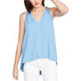 thumbnail image 1 of Rachel Roy Womens Knot Shoulder Knit Blouse, Blue, X-Small, 1 of 2
