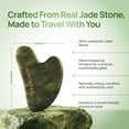 thumbnail image 6 of Plantifique Jade Gua Sha Facial Tool, Face Massager for Lymphatic Drainage & Jawline, 6 of 9