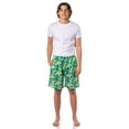 thumbnail image 3 of SpongeBob SquarePants Pajamas Men's Tropical Plants Sleep Lounge PJ Shorts, 3 of 6
