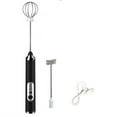 thumbnail image 1 of Zeeyh Handheld Electric Milk Frother Whisk Egg Beater USB Rechargeable Coffee Blender Household Milk Shaker Mixer Foamer Food Blender,Black, 1 of 9