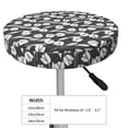 thumbnail image 4 of Daiia Tulips Flowers Stool Covers Round,Round Bar Stool Covers Waterproof Bar Chair Covers Washable Stool Cushion Slipcover for 12-14 Inch Chair-12 inch, 4 of 7